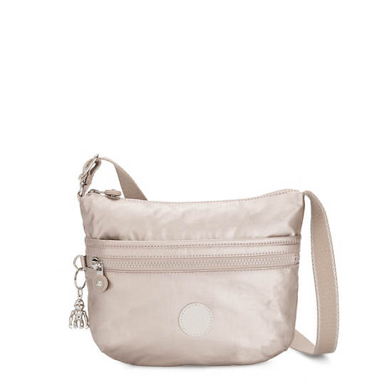 Kipling Arto Small Metallic Çapraz Askılı Çanta Bej Rengi | TR 2131NW